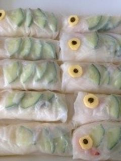 鯉のぼりの生春巻き☆-レシピのメイン写真