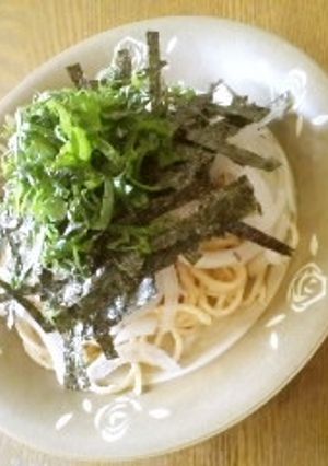 息子の好物の明太スパサラ-レシピのメイン写真
