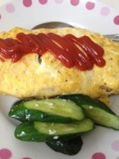 めちゃうま!豆腐ごはんオムライス-レシピのメイン写真