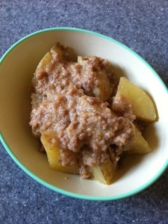 簡単♪ジャガイモと挽肉のゴマ味噌煮-レシピのメイン写真