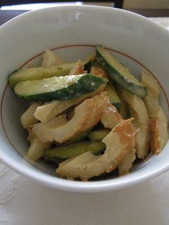 胡瓜とちくわを胡麻で和える・胡瓜食べよう-レシピのメイン写真
