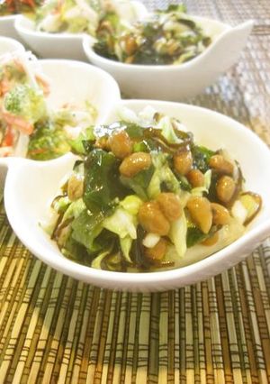 オッサンの納豆ワカメ塩昆布-レシピのメイン写真