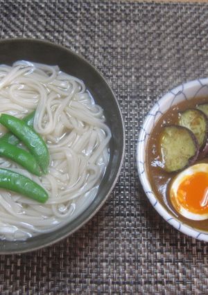 釜揚げカリーうどんつけ麺風-レシピのメイン写真