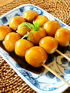 *【簡単】みるく白玉deみたらし団子*-レシピのメイン写真