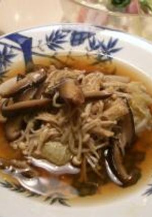 白菜のとろっと蒸しきのこあんかけ-レシピのメイン写真