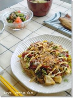 お好み焼き風*炒り豆腐-レシピのメイン写真