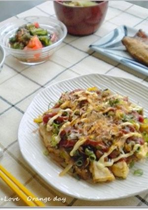 お好み焼き風*炒り豆腐-レシピのメイン写真