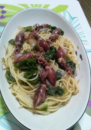 ほたるいかと、生あおさの春パスタ-レシピのメイン写真