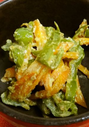 いつもの常備菜　人参とピーマンのみそごま-レシピのメイン写真