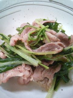 水菜と豚肉のハリハリ煮-レシピのメイン写真