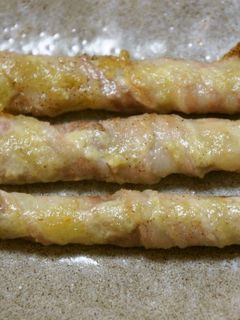セロリの豚肉巻きわさびマヨネーズ焼き-レシピのメイン写真
