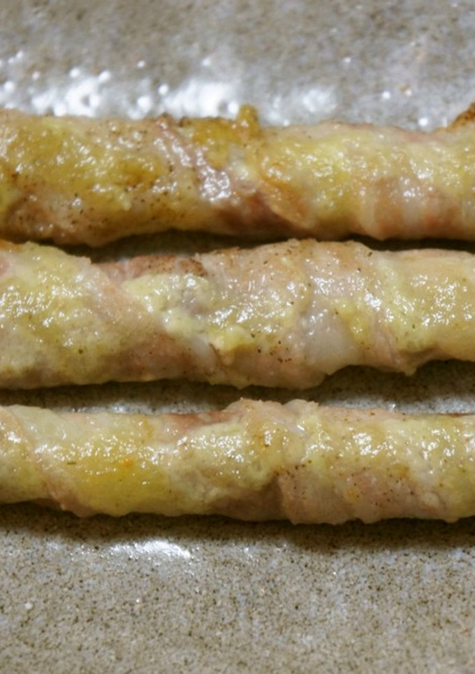 セロリの豚肉巻きわさびマヨネーズ焼き-レシピのメイン写真