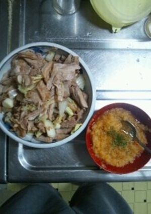 ５月６日晩飯　【マグロの炒め物】　-レシピのメイン写真