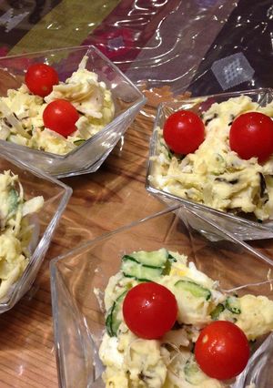ふじっ子と揚げ玉のポテトサラダ-レシピのメイン写真