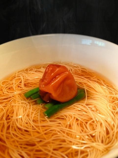 【簡単5分】梅香るサッパリにゅうめん-レシピのメイン写真