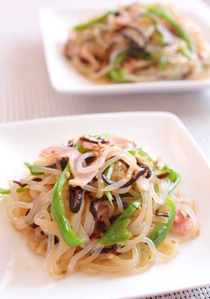 しらたきの塩こんぶ炒めきんぴら風-レシピのメイン写真