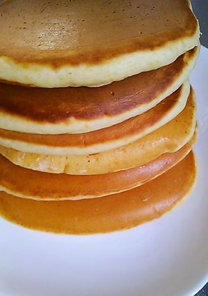 材料３つで簡単もちもちホットケーキ♪-レシピのメイン写真