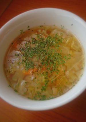 油なし　野菜たっぷりコンソメスープ-レシピのメイン写真