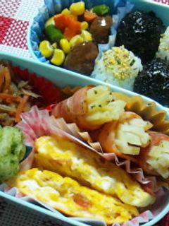 【弁当★細切りじゃがチーズ桜えび卵焼き】-レシピのメイン写真