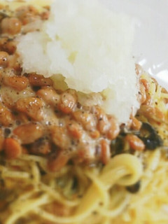 納豆と高菜の和風パスタ-レシピのメイン写真
