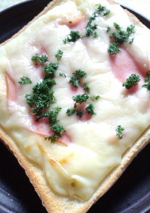 朝は簡単ハムチーズトースト-レシピのメイン写真