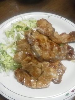 晩御飯の生姜焼き-レシピのメイン写真