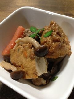 厚揚げとしめじの甘辛煮-レシピのメイン写真