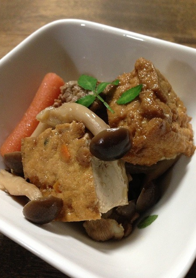 厚揚げとしめじの甘辛煮-レシピのメイン写真