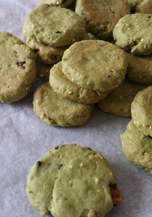 サクッポリポリ*抹茶と雑穀のクッキー*-レシピのメイン写真
