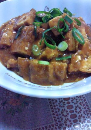カレーde麻婆厚揚げ風♪-レシピのメイン写真