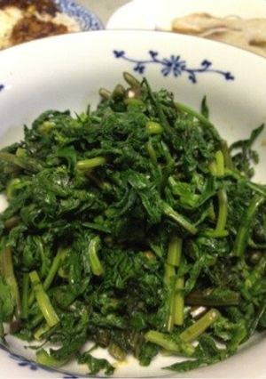 もりもり☆しゅんぎくのわさび醬油和え☆-レシピのメイン写真