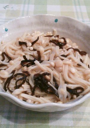 えのきと塩昆布のバター和え-レシピのメイン写真