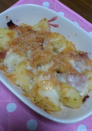 ベーコンポテトのチーズ焼き。-レシピのメイン写真