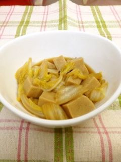 すき焼きのタレで!高野豆腐と白菜の煮物-レシピのメイン写真