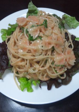 可愛いあっさり美味しい明太子パスタ-レシピのメイン写真