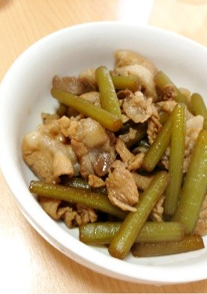 ふきと豚肉の煮物♡-レシピのメイン写真