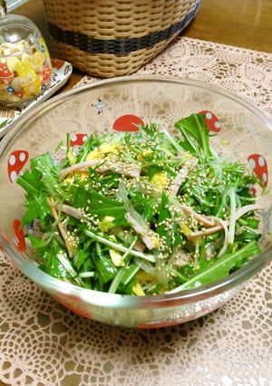 シャキシャキ水菜のバンサンスー-レシピのメイン写真
