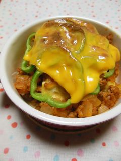 豆腐の挽き肉ケチャ炒めのせチーズ焼き-レシピのメイン写真