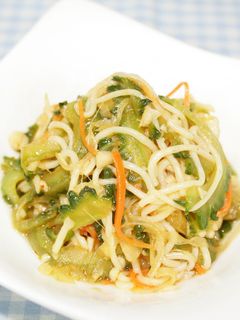 蒟蒻麺とゴーヤの中華和え-レシピのメイン写真