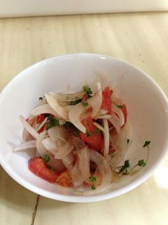 簡単♪トマトと新玉ねぎのサラダ-レシピのメイン写真