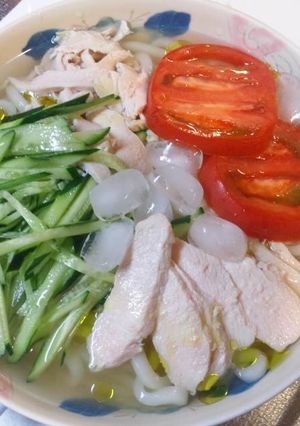 冷やしだし鳥うどん-レシピのメイン写真