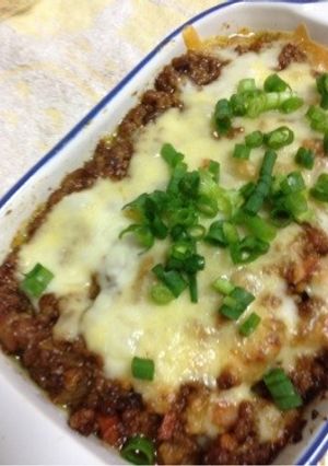 ☆簡単、ひき肉と豆腐カレーのチーズ焼き☆-レシピのメイン写真