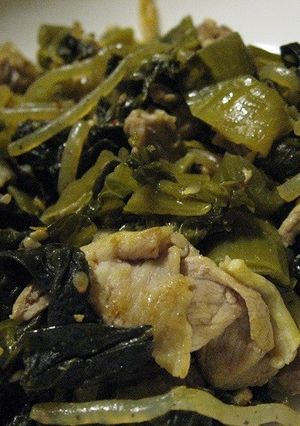 高菜と豚肉の炒め物～めっちゃご飯ススム君-レシピのメイン写真