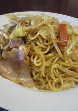 博多屋台の焼ラーメン風！焼きそば-レシピのメイン写真