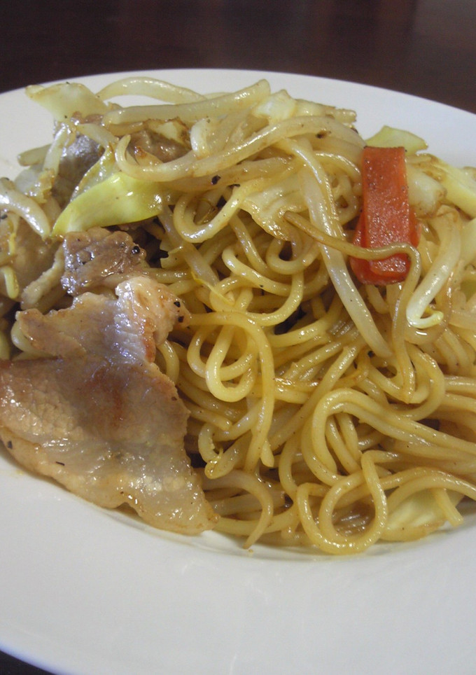 博多屋台の焼ラーメン風！焼きそば-レシピのメイン写真