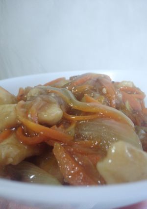 男子も満足！唐揚げ味の南蛮漬け風丼-レシピのメイン写真