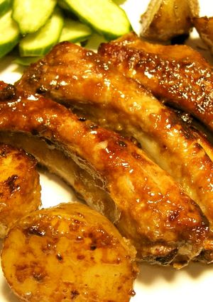 香港風♪豚バックリブのBBQマンゴ風味-レシピのメイン写真