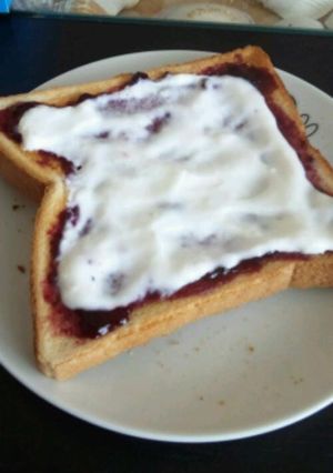 時短朝食♪ヨーグルトトースト-レシピのメイン写真