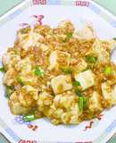大豆たんぱくミンチの　麻婆豆腐