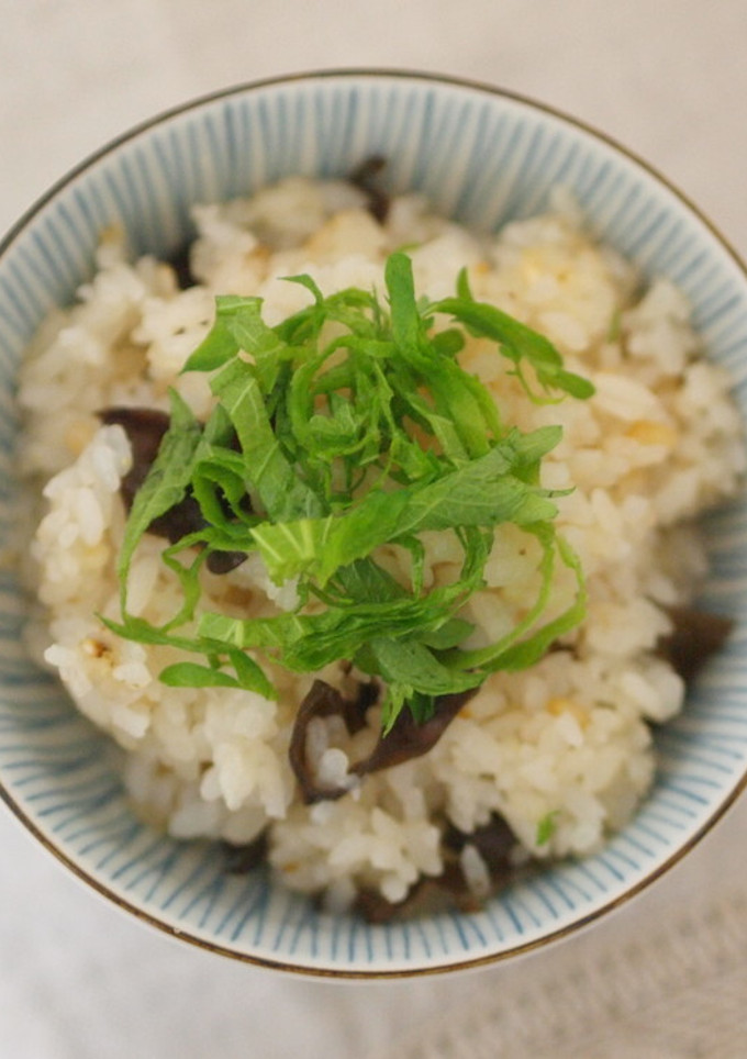 きくらげの炊き込みご飯-レシピのメイン写真